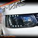 Black Real Drl Led Projector Head Lights For Volkswagen Vw Transporter T5 11-15