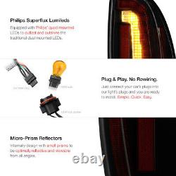 Black Smoke For 05-15 Toyota Tacoma LED Strip Brake Lamp Tail Light Left+Right