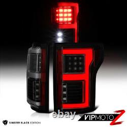 Black Smoke For 15-20 Ford F150 withBlind Spot Sensor LED Tail Light Brake Lamp