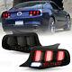 Black Smoke Sequential Led Tube Tail Light Brake Signal For 2010-12 Ford Mustang
