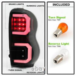 Black Smoke UBar Neon Tube Running Light LED Tail Lamp For 04-09 Dodge Durango