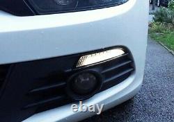 Black Smoked LED Daytime Running Light Side Turn Indicator DRL VW Scirocco 08-14