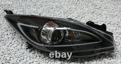 Black finish headlights with DRL TFL light tube for MAZDA 3 BL 2009-2013