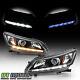 Blue Welcome Light 13-15 Honda Accord Led Sequential Withwhite Drl Headlights