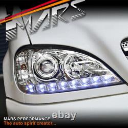 Clear LED DRL Projector Head Lights for Mercedes-Benz ML-Class W163 1998-2001