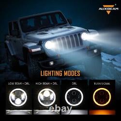 Combo 9'' LED Headlights DRL+Brake Tail Lights For Jeep Wrangler JL 2018-2023 US