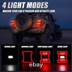Combo 9'' LED Headlights DRL+Brake Tail Lights For Jeep Wrangler JL 2018-2023 US
