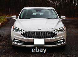 Complete OEM-Spec LED Fog Driving Lamps withBezel Wiring For 2017-2018 Ford Fusion