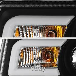 DIAMoND BLACK LED Halo Projector DRL Headlight 2005-2010 Chrysler 300c SRT8
