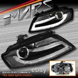 DRL Dual Beam Head Lights for AUDI A4 S4 B8 09-12 (HID MODEL ONLY)