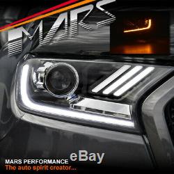 DRL LED Sequential Indicator HID Head Lights for Ford Ranger PX2 PX3 & Everest