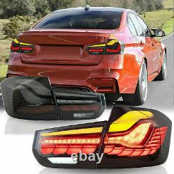 Dragon Scale Black Full LED Sequential Taillights for 12-18 BMW F30 3er F80 M3