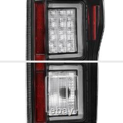 Dual OLED Bar 15-17 Ford F150 Infinity Black Tail Light Parking Brake Lamp L+R