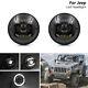 E-mark Ece Rhd 7'' Led Headlight Halo Ring For Jeep Wrangler Tj Lj Jk Unlimited
