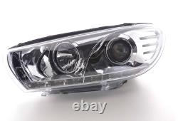 FK Pair LED DRL Light Bar Headlights lightbar VW Scirocco 3 Mk3 13 08-14 chrome