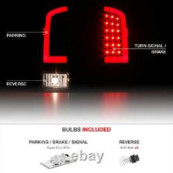 For 02-06 Dodge RAM 1500 2500 3500 Black OLED NEON TUBE Tail Lights Lamps Pair