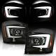 For 04-06 Dodge Durango Black Led Neon Tube C-shape Drl Projector Headlight Lamp