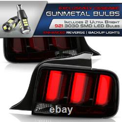 For 05-09 Ford Mustang Smoke LED Reverse Neon Tube Sequential Tail Brake Light