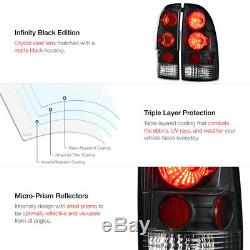For 05-11 Toyota Tacoma Black LED DRL STRIP Halo Headlights Brake Tail Lights