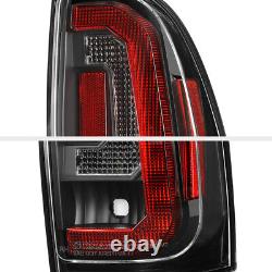 For 05-15 Toyota Tacoma LED Strip Brake Signal Lamp Black Housing Tail Light