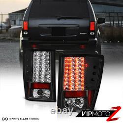 For 07-10 JEEP GRAND CHEROKEE BRIGHTEST BLACK LED SMD REAR BRAKE TAIL LIGHT WK