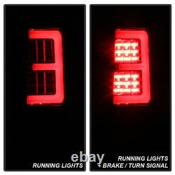 For 07-10 Jeep Grand Cherokee ^Neon Tube^ LED Tail Light Brake Signal Lamp BLACK