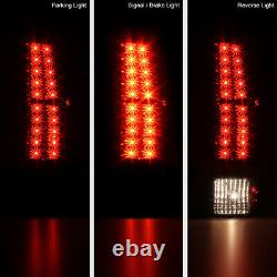 For 07-13 Chevy Avalanche SMOKE LENS LED SMD Tail Light Brake Signal Lamp PAIR