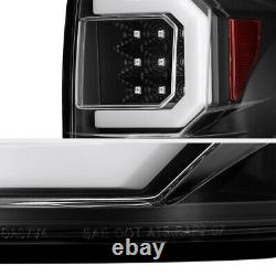 For 07-13 Toyota Tundra BLACK Tail Light Dual Neon U-Bar Tube LED Brake Lamp
