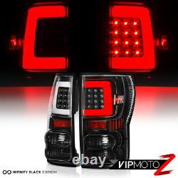 For 07-13 Toyota Tundra NEWEST NEON TUBE Black LED Rear Brake Tail Lights Lamp