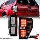For 09-14 Ford F150 Raptor Style Black Led Neon Tube Tail Lights Lamp Pair New
