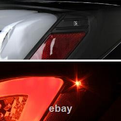 For 10-15 Chevy Cruze OLED NEON TUBE 4PC LED Rear Tail Lights Lamps Black SET