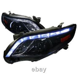 For 11-13 Toyota Corolla LED DRL Projector Headlights Smoked Lens TRD CE Sport
