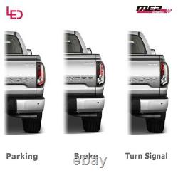 For 14 -21 Toyota Tundra DRL LED Tube Brake Tail Lights Clear Pair