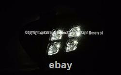 For 16-18 Kia Sorento Front Lower Bumper 4 Eyes Fog Lights Black With LED DRL
