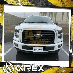 For 17-20 Ford F150 Raptor AlphaRex Pro Series Projector Headlights with DRL Black
