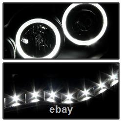 For 2005-2011 Toyota Tacoma DRL LED Halo Projector Headlights Headlamps Lights