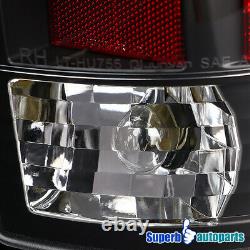 For 2007-2008 Dodge Ram 1500 2500 3500 LED DRL Strip Tail Lights Brake Black