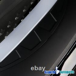 For 2007-2008 Dodge Ram 1500 2500 3500 LED DRL Strip Tail Lights Brake Black