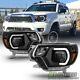 For 2012 2013 2014 2015 Toyota Tacoma Led Drl Light Tube Projector Bk Headlights