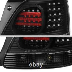 For 98-05 Lexus GS300 GS430 4PC Trunk+Corner Black LED Tail Light Brake Lamp SET