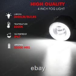 For Jeep Wrangler JK JKU 7'' LED Headlights Halo DRL & 4 Fog Lights Combo Kit