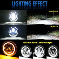For Land Rover 90/110 Defender 200 Tdi/300 Tdi/Td5 7inch LED Headlight DRL Light