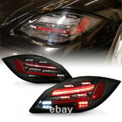For Porsche 09-12 987 Boxster Cayman 718 Style Sequential LED Black Tail Light