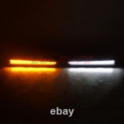 For Toyota Tacoma 2012-15 LED DRL Headlight Trim Light Side Marker Lamp With Turn