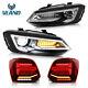 For Uk Vw Polo Mk5 6r 6c 2009-up Led Drl Sequential Headlight Front Tail Lights