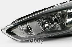 Ford Focus 14-17 DRL Black Headlight Headlamp Left Passenger N/S OEM Hella