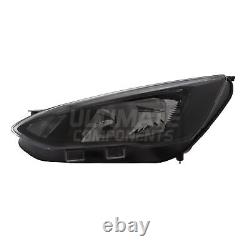 Ford Focus Headlight Mk4 Hatchback 2018-2022 LED DRL Black Passenger Side