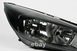 Ford Focus Headlight Right DRL Black 14-17 Headlamp Driver Off Side OEM Hella