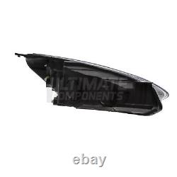 Ford Focus Mk4 Estate 2018- Black Headlight Headlamp And LED DRL Passenger Side