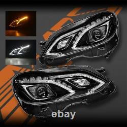 Full LED DRL AMG E63 Style Head Lights for Mercedes-Benz E-Class W212 2014-2016